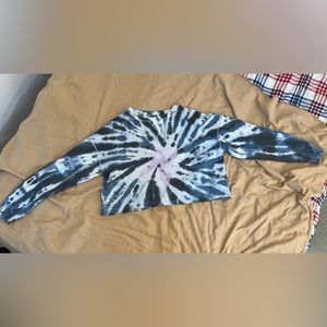 Women’s Lucky Brand Cropped Tie Die Sweatshirt Size M